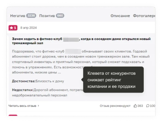 Вас оклеветали